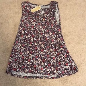 NWT MICHEAL Michael Kors navy sleeveless tunic